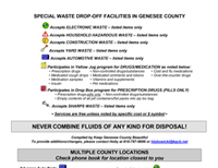 Special Waste Drop-Off Facilities in Genesee County