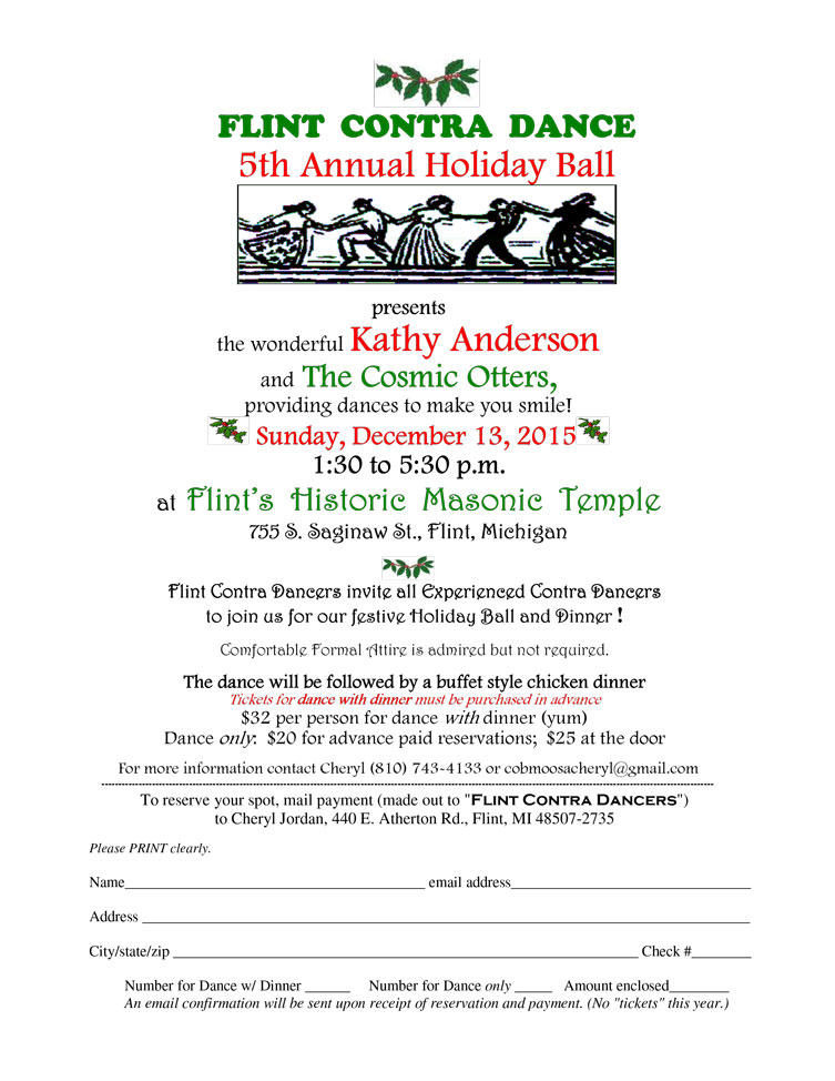 Holiday Ball Reservations being taken!