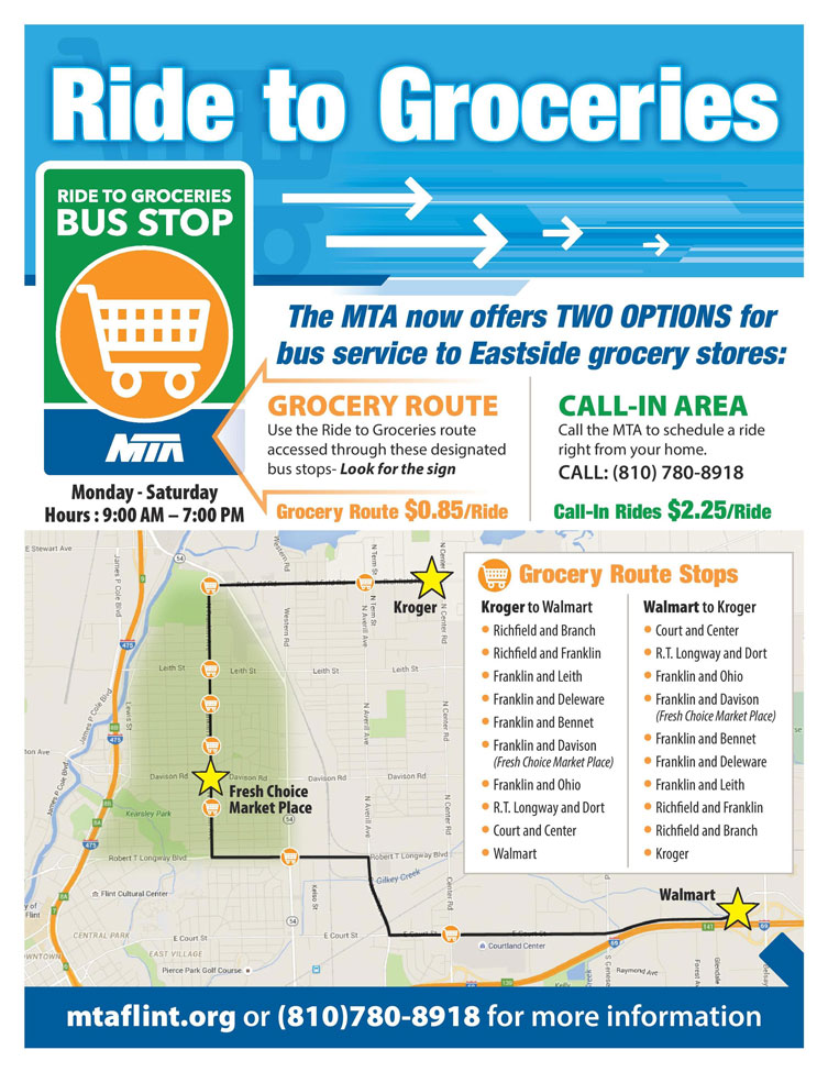 Rides for Groceries Flyer