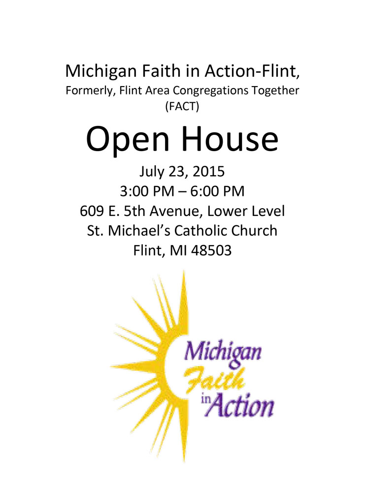 Michigan Faith in Action Open House