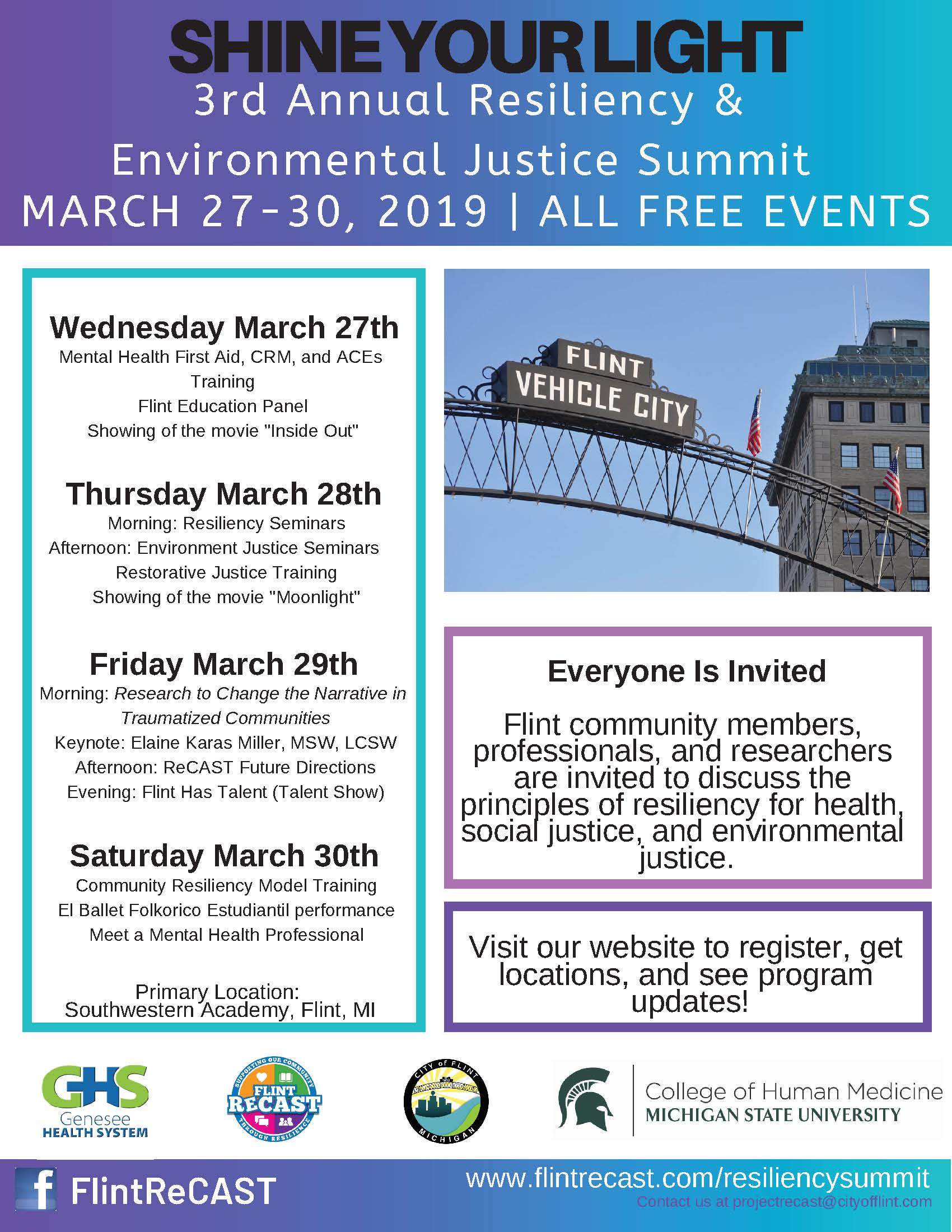 3rd Annual Flint Resiliency & Environmental Justice Summit