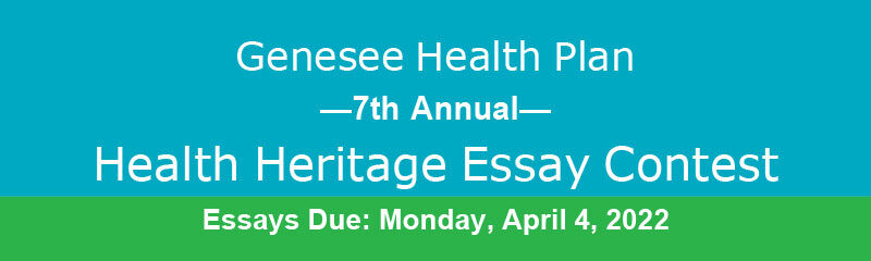 2022 Genesee Health Plan-Health Heritage Essay Contest